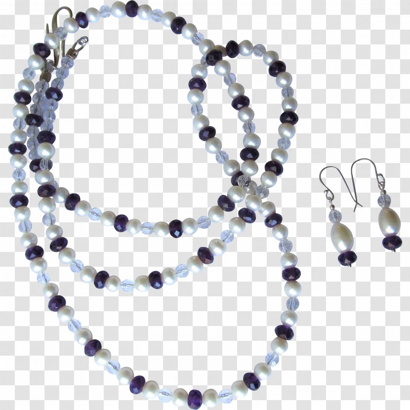 Pearl Necklace Bead Cobalt Blue Jewellery Transparent PNG