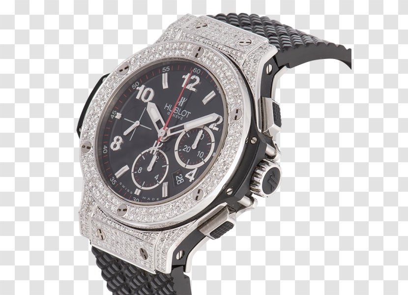 Hublot Big Bang Chronograph Watch BIGBANG - Strap - Bezel Setting Transparent PNG