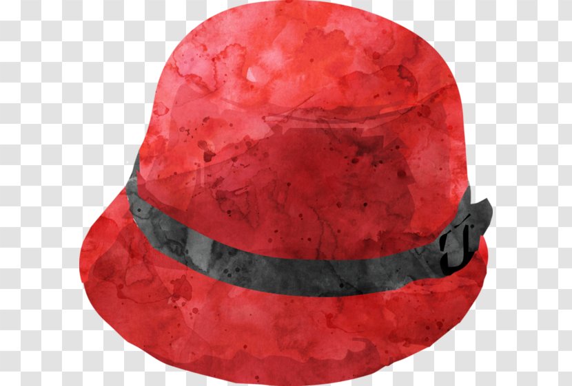 Hat Drawing Red Fashion Girl - Costume - Top Transparent PNG