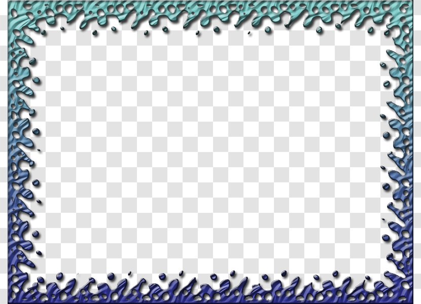 Student Diploma National Primary School Didactic Method - Games - Teal Border Frame Image Transparent PNG