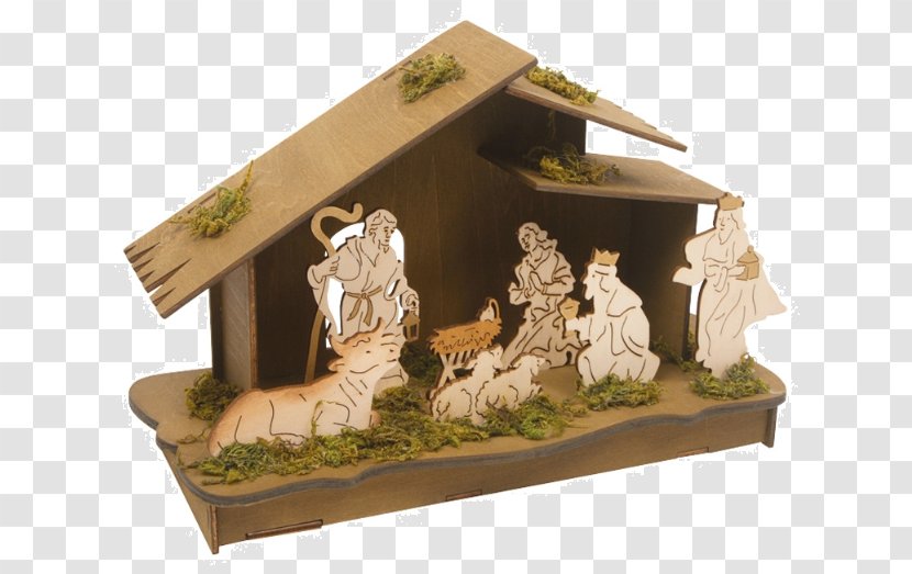 Bethlehem Nativity Scene Wood Lamp - Ping Dou Transparent PNG