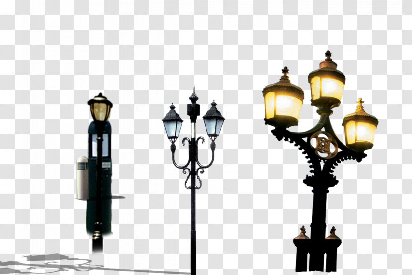 Street Light Lamp Nightlight - European-style Lights Transparent PNG