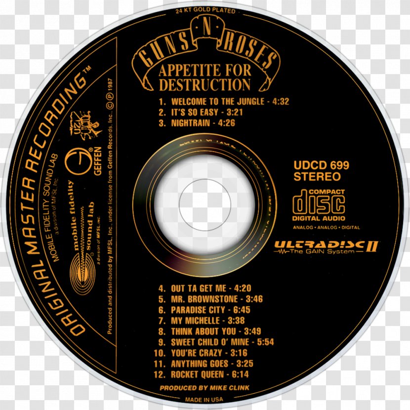 Appetite For Destruction DVD Guns N' Roses G R Lies Use Your Illusion I - Frame - Dvd Transparent PNG