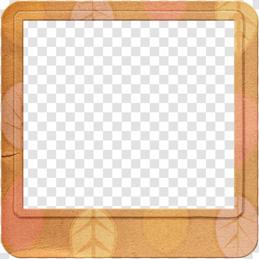 Orange Picture Frame - Beautiful Transparent PNG
