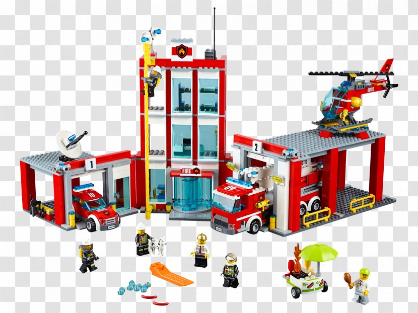 Amazon.com LEGO 60110 City Fire Station Toy - Amazoncom Transparent PNG