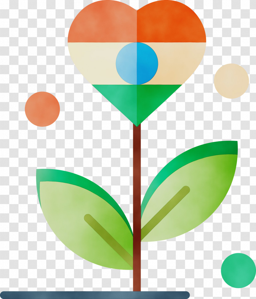 Green Leaf Plant Balloon Symbol Transparent PNG