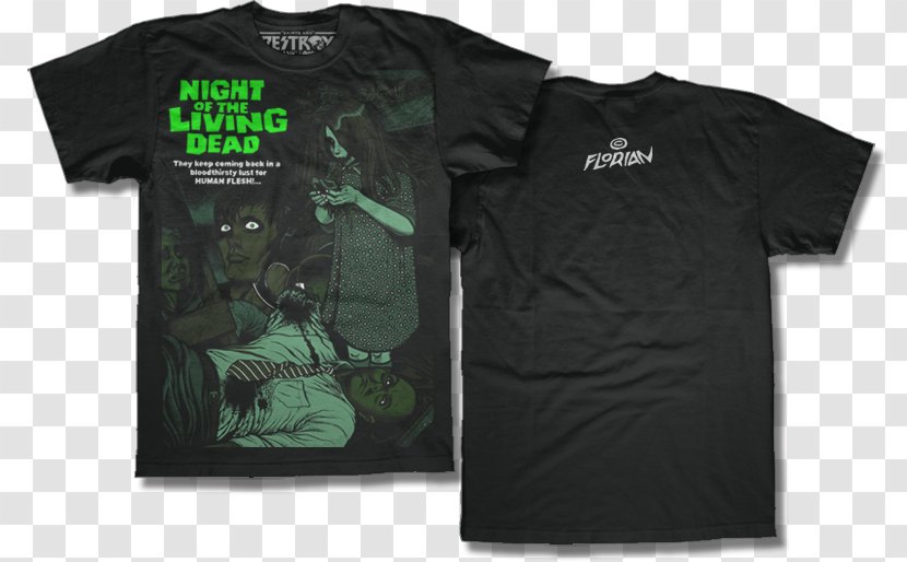 T-shirt Addicts Sleeve Printing - Paris - Night Of The Living Dead Transparent PNG