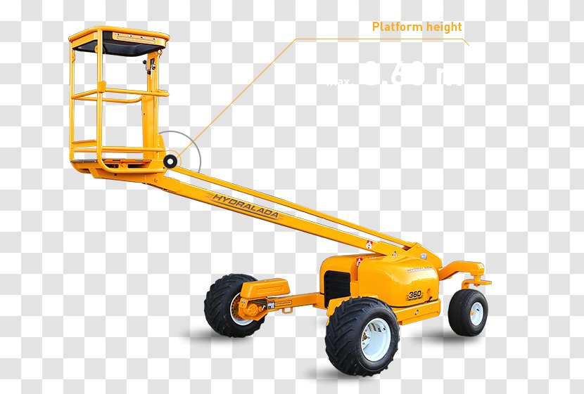 Aerial Work Platform Ladder Product Elevator Orchard - Cylinder - Pivoting Forklift Booms Transparent PNG