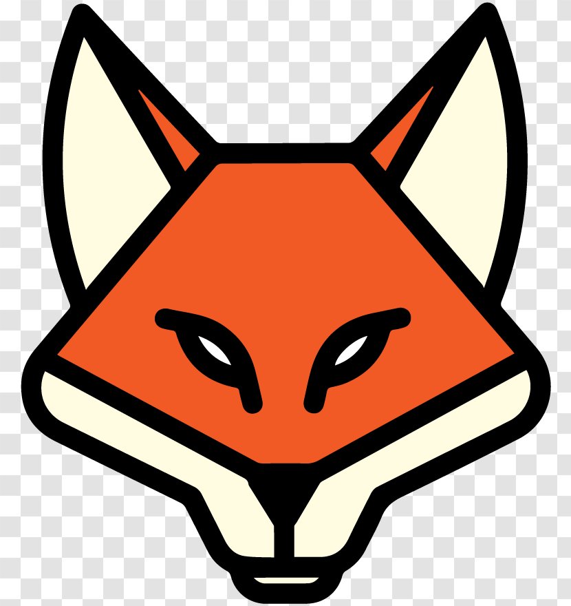 Whiskers Red Fox Snout Line Clip Art - Coming Soon Transparent PNG