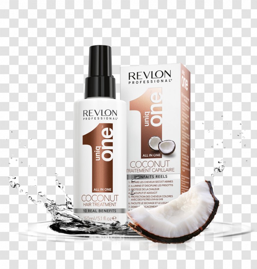 Revlon UniqOne Classic Hair Treatment Care Uniq One Coconut All In - Frizz Transparent PNG