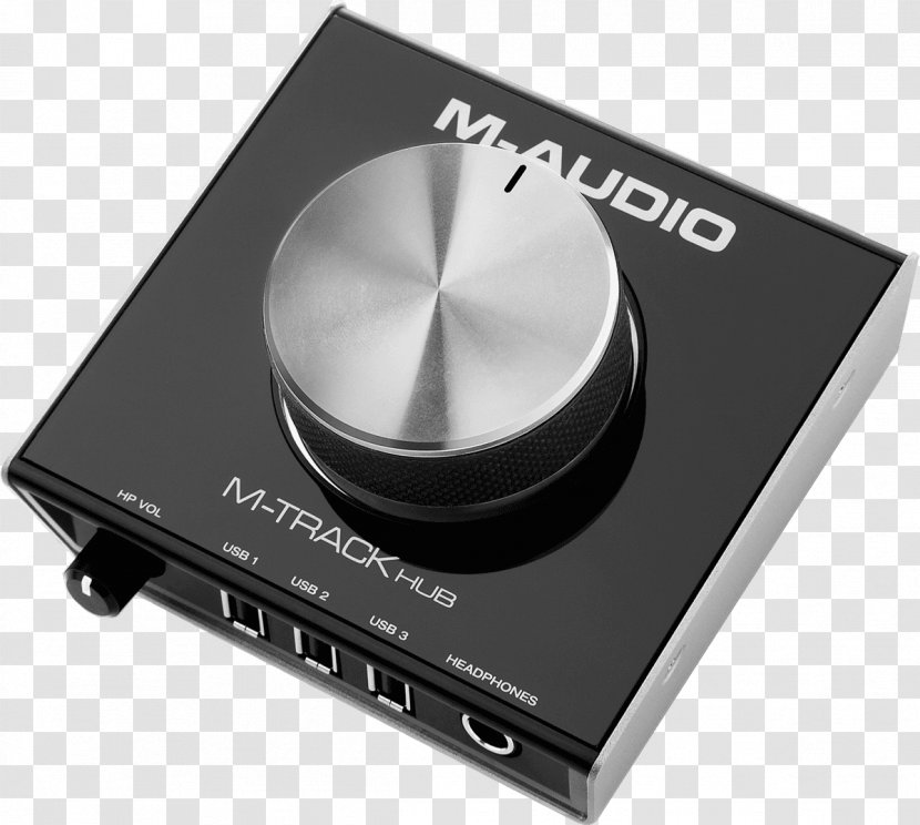 Digital Audio M-Audio M-Track Hub USB MIDI - Digitaltoanalog Converter Transparent PNG