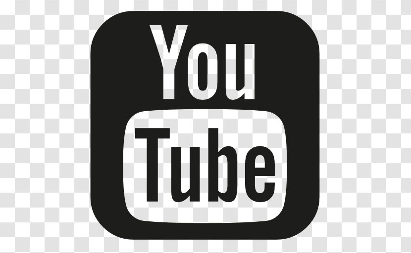 YouTube Logo Black And White - Silhouette - Accept Transparent PNG