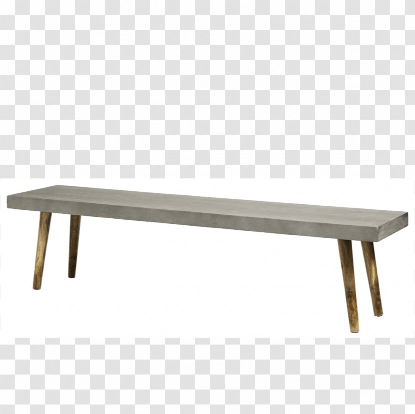 Table Concrete Wood Furniture Bench - Bank Transparent PNG