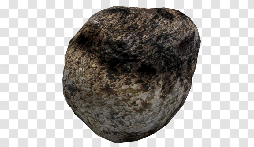 Igneous Rock Fur Boulder - Low Poly Planet Transparent PNG