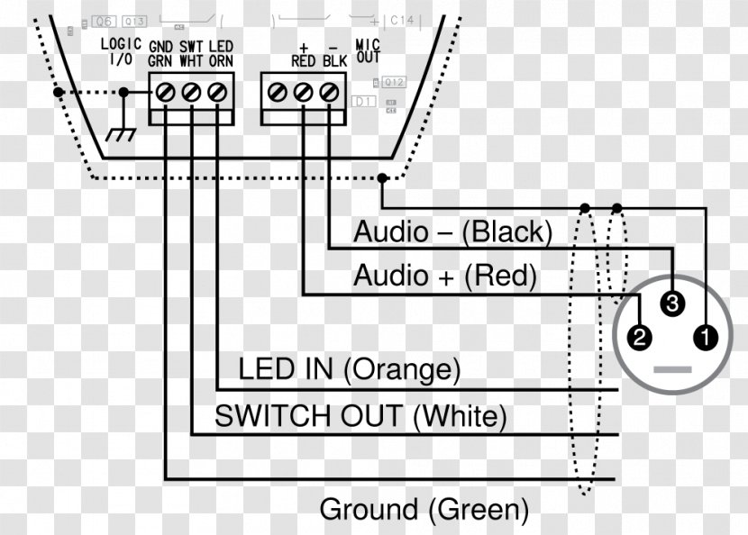 Shure SM58 Microphone Document Wiring Diagram - Heart Transparent PNG
