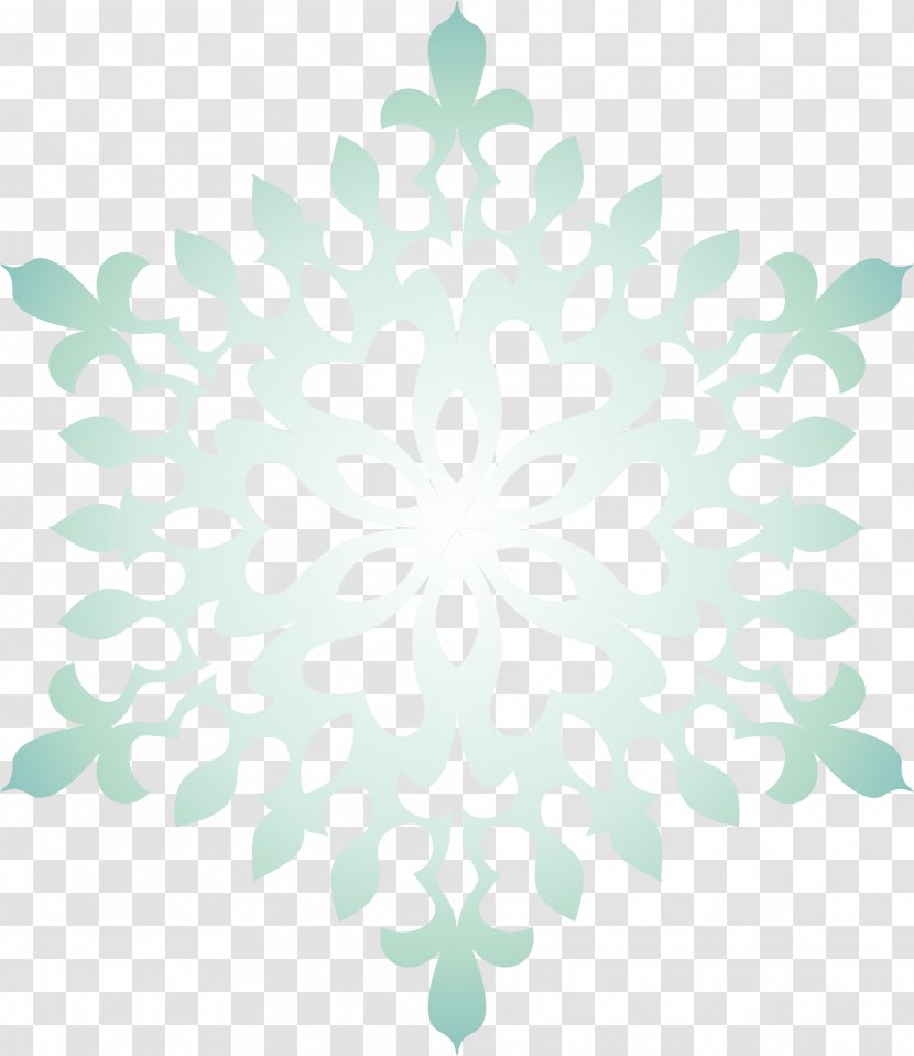 Green Flash Snowflake - Shining Snow Transparent PNG