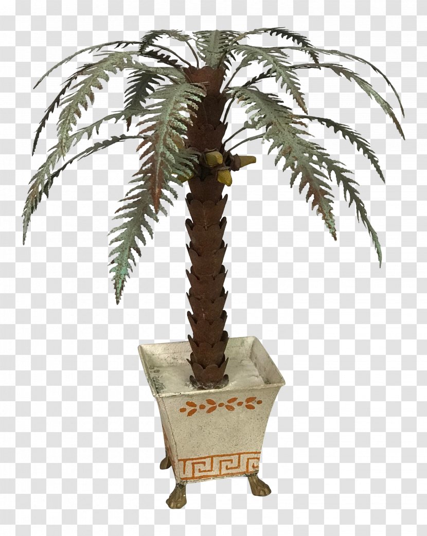 Table Palm Trees Toleware Devonshire Of Beach Electric Light - Platter Transparent PNG