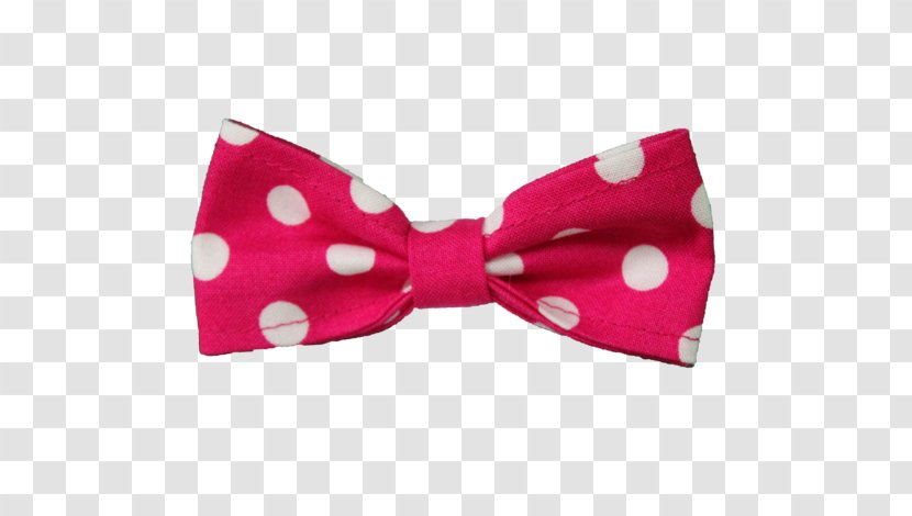 Bow Tie Pink Polka Dot White Necktie - Red - Dots Transparent PNG