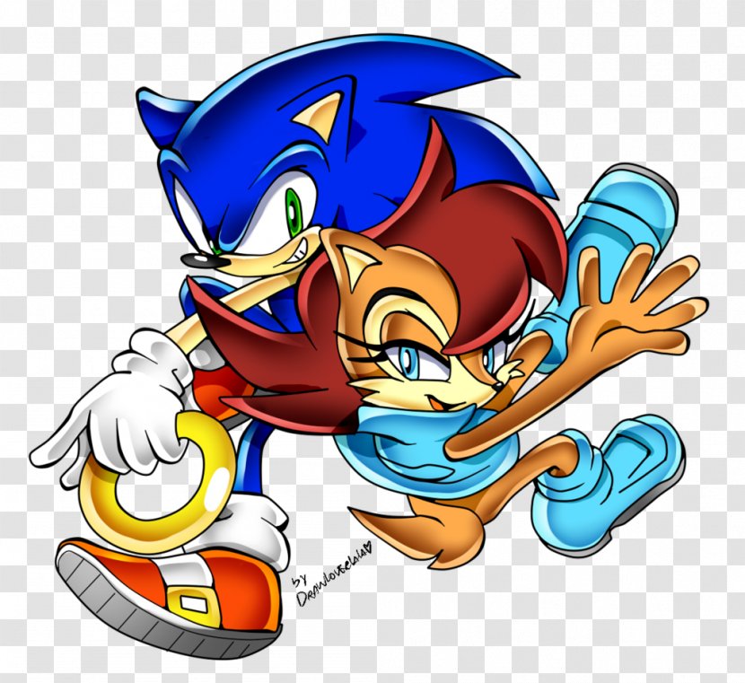 Sonic The Hedgehog Riders Runners Free Art - Sally - Acorn Transparent PNG