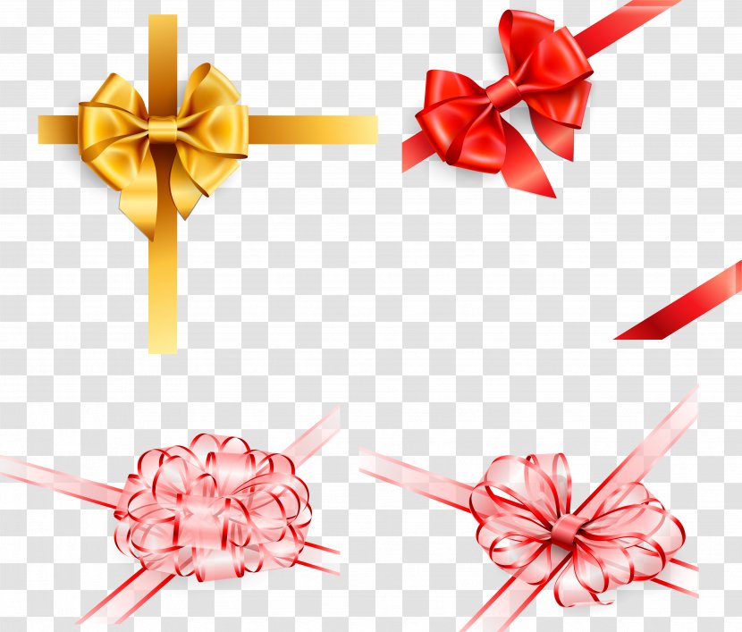 Ribbon Shoelace Knot Gift - Petal - Delicate Bow Vector Transparent PNG