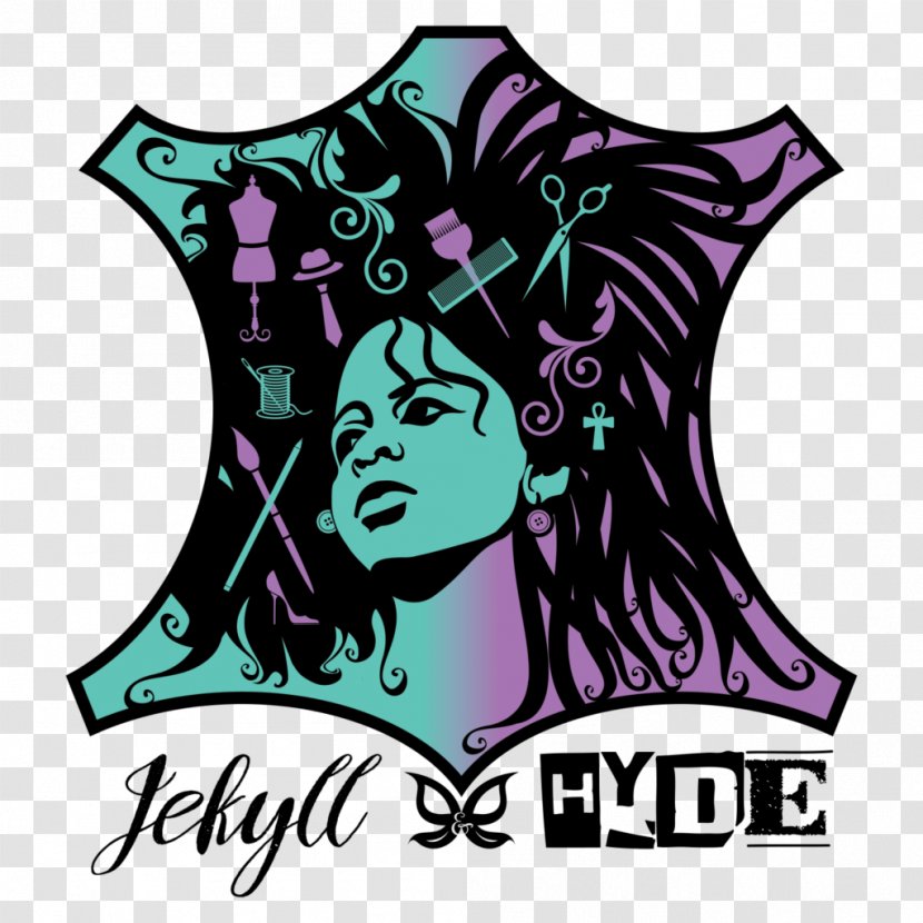 Strange Case Of Dr Jekyll And Mr Hyde & Transformation Salon Graphic Designer Logo - Purple - Hippies Transparent PNG