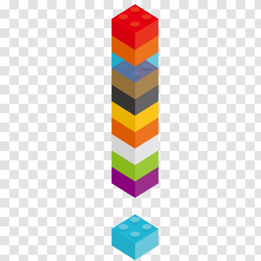LEGO Euclidean Vector Shape 3D Computer Graphics - 3d - Colored Shapes Column Transparent PNG