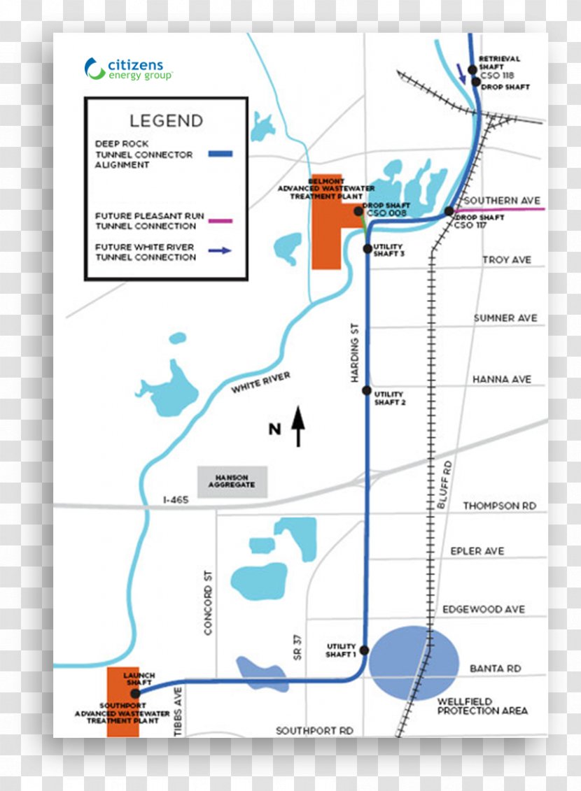 Tunnel And Reservoir Plan Separative Sewer Diagram Engineering - Combined - Heavy Courtesy Transparent PNG