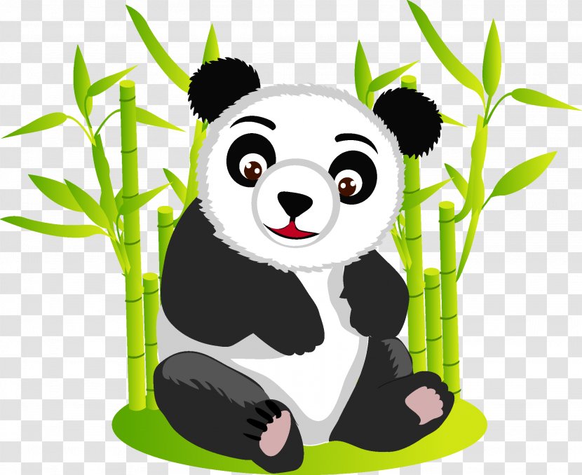 Giant Panda Bear Red Clip Art Transparent PNG