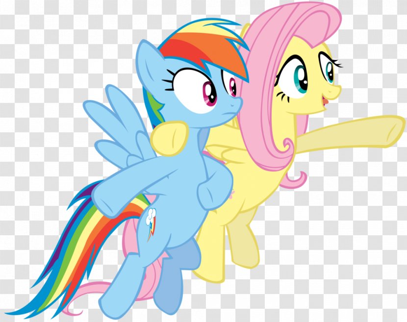 Pony Rainbow Dash Fluttershy Horse Sky - Frame Transparent PNG