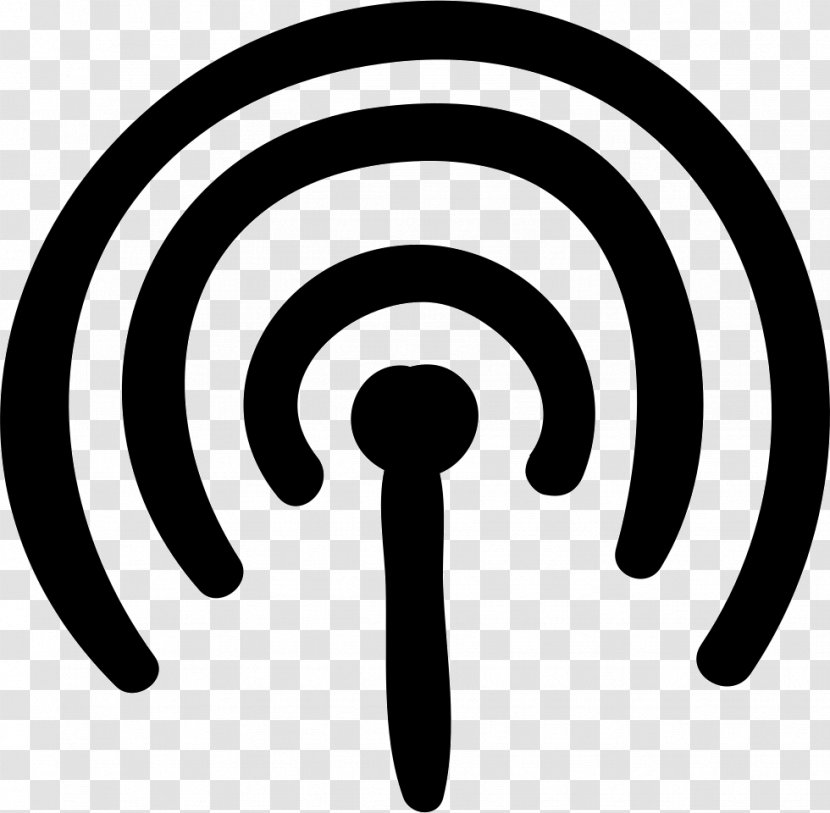Connectivity Icon - Wifi - Blackandwhite Transparent PNG