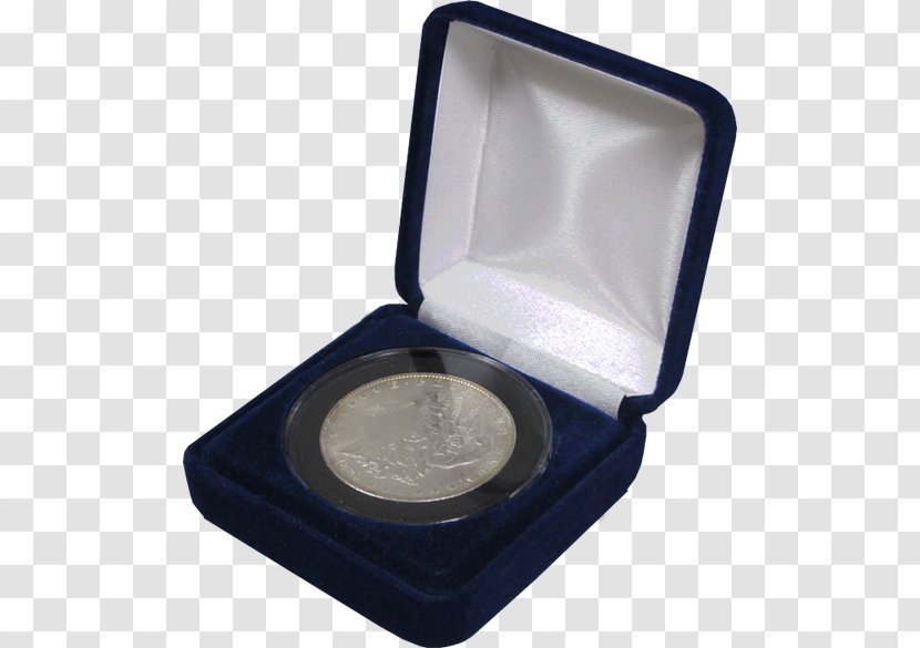 Silver Display Case Box Coin Stand - Felt Transparent PNG