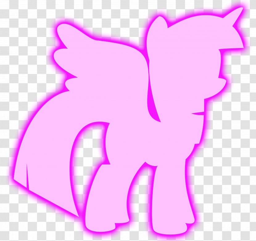 Twilight Sparkle My Little Pony Pinkie Pie Winged Unicorn - Silhouette Transparent PNG