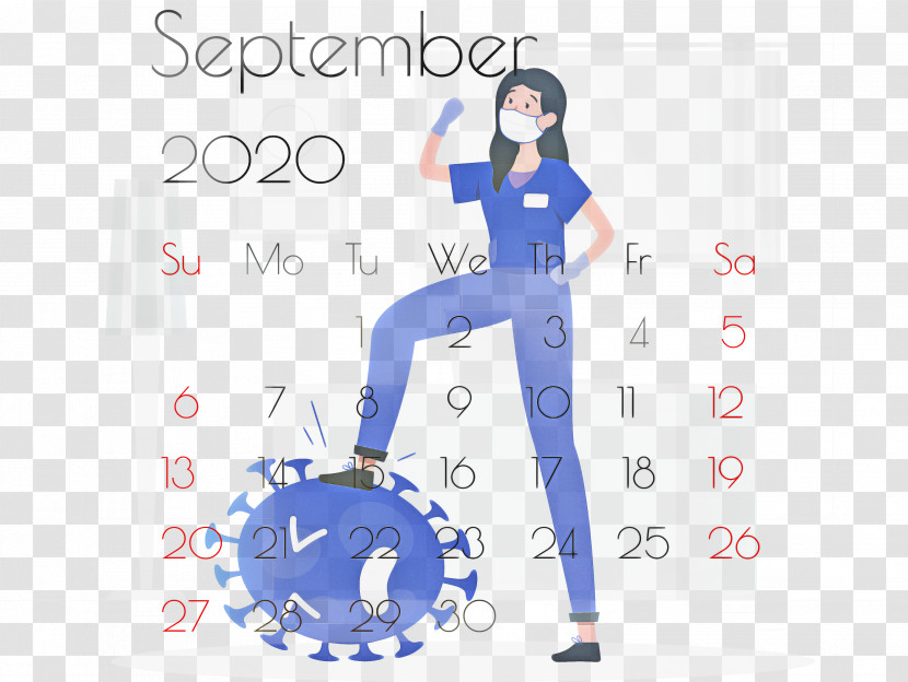 September 2020 Printable Calendar September 2020 Calendar Printable September 2020 Calendar Transparent PNG