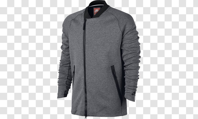 Hoodie T-shirt Overcoat Polar Fleece Sleeve - Flight Jacket Transparent PNG
