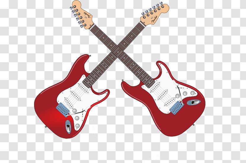 Fender Stratocaster Bullet Electric Guitar Musical Instruments - Watercolor Transparent PNG