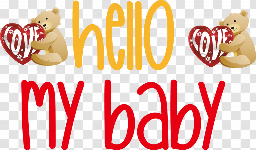 Hello My Baby Valentines Day Quote Transparent PNG