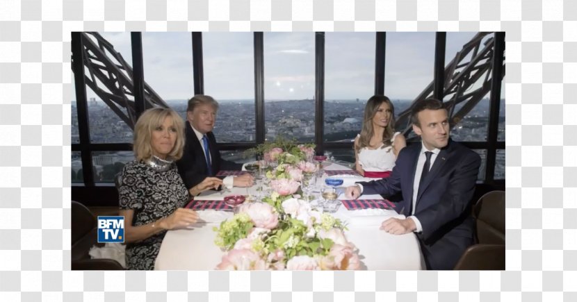 First Lady Of The United States Le Jules Verne Dinner President France - Lunch Transparent PNG