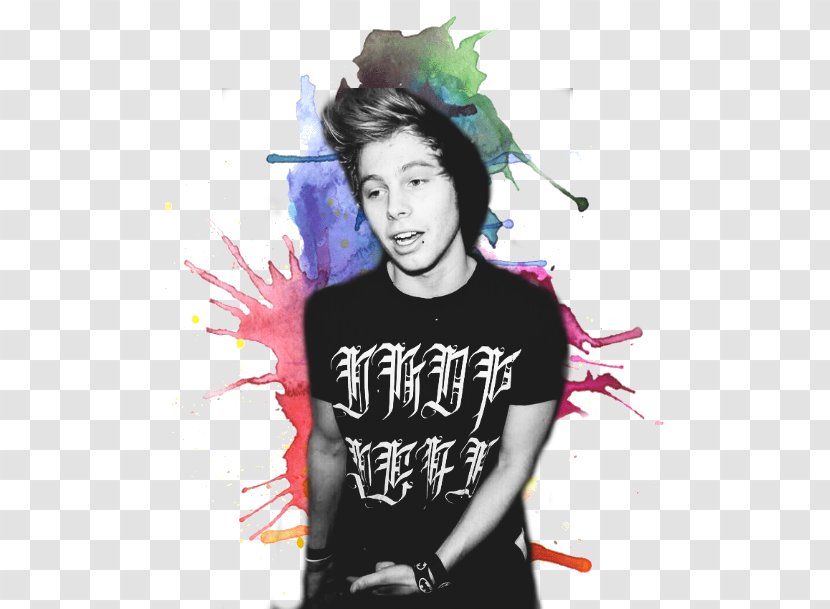 Luke Hemmings 5 Seconds Of Summer Graphic Design - Album Cover Transparent PNG