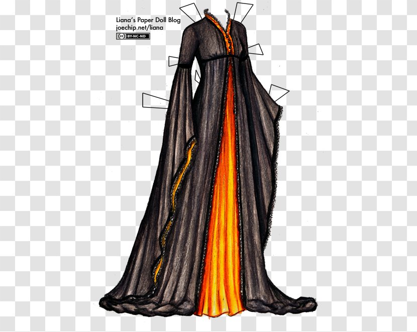 Robe Gown Cloak Dress Priest - Paper Doll Transparent PNG