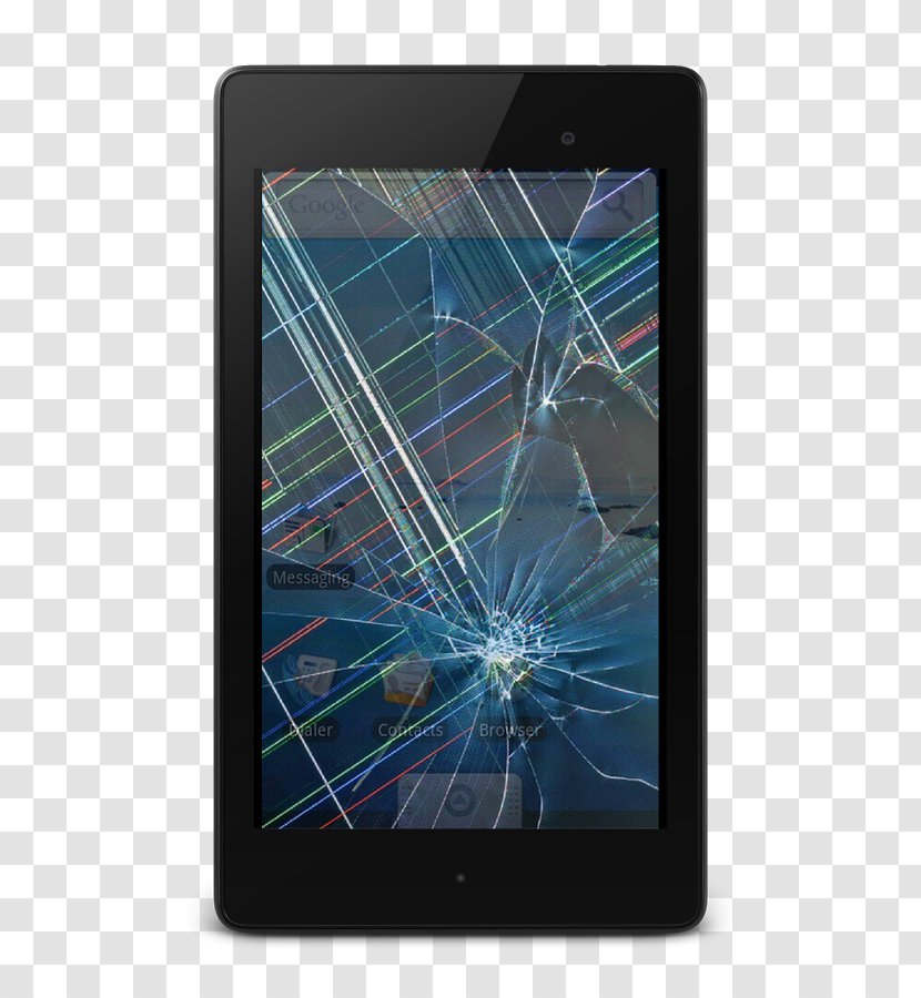 Broken Screen - Tablet Computer - Crack ScreenCracked AndroidBroken Transparent PNG