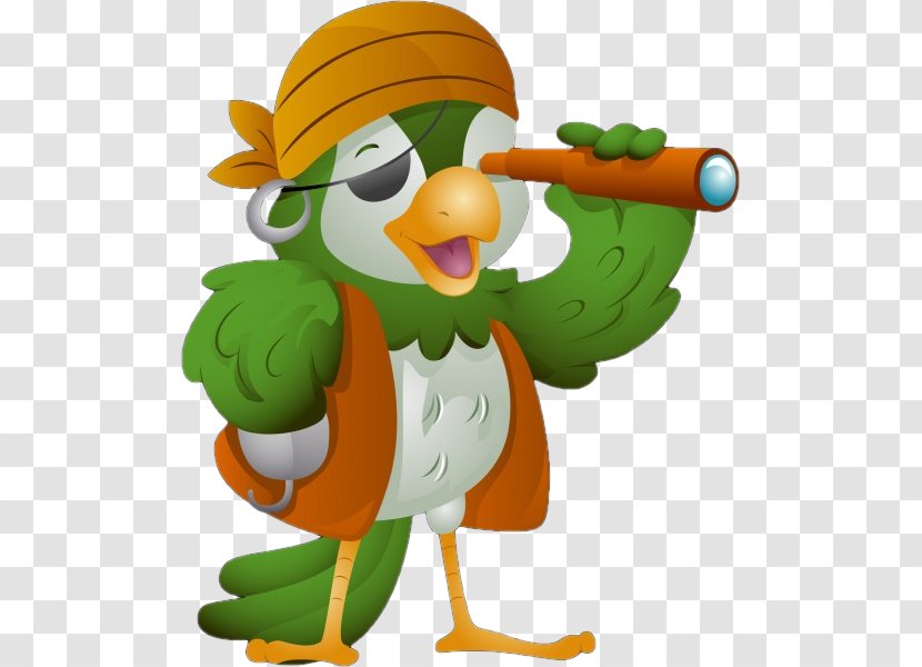 Pirate Parrot Royalty-free Piracy - Stock Photography Transparent PNG