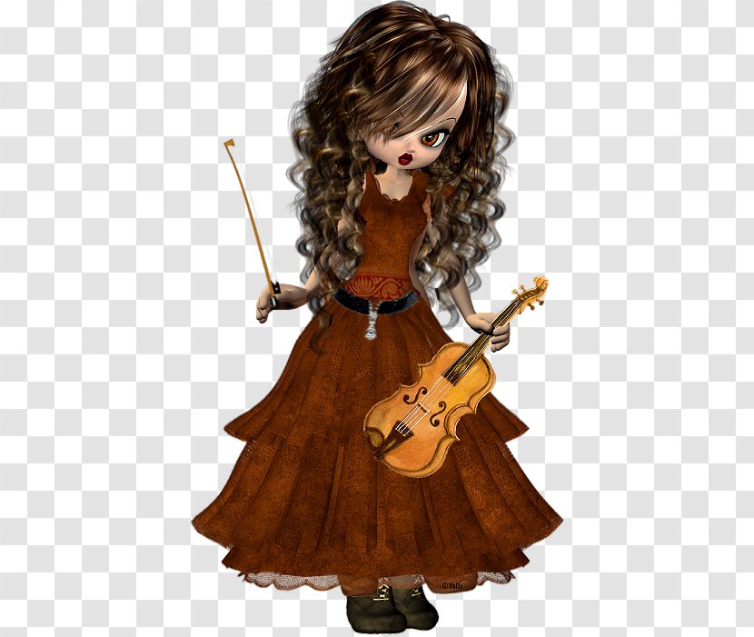 Violin Doll Drawing Cello - Heart - Antique Transparent PNG