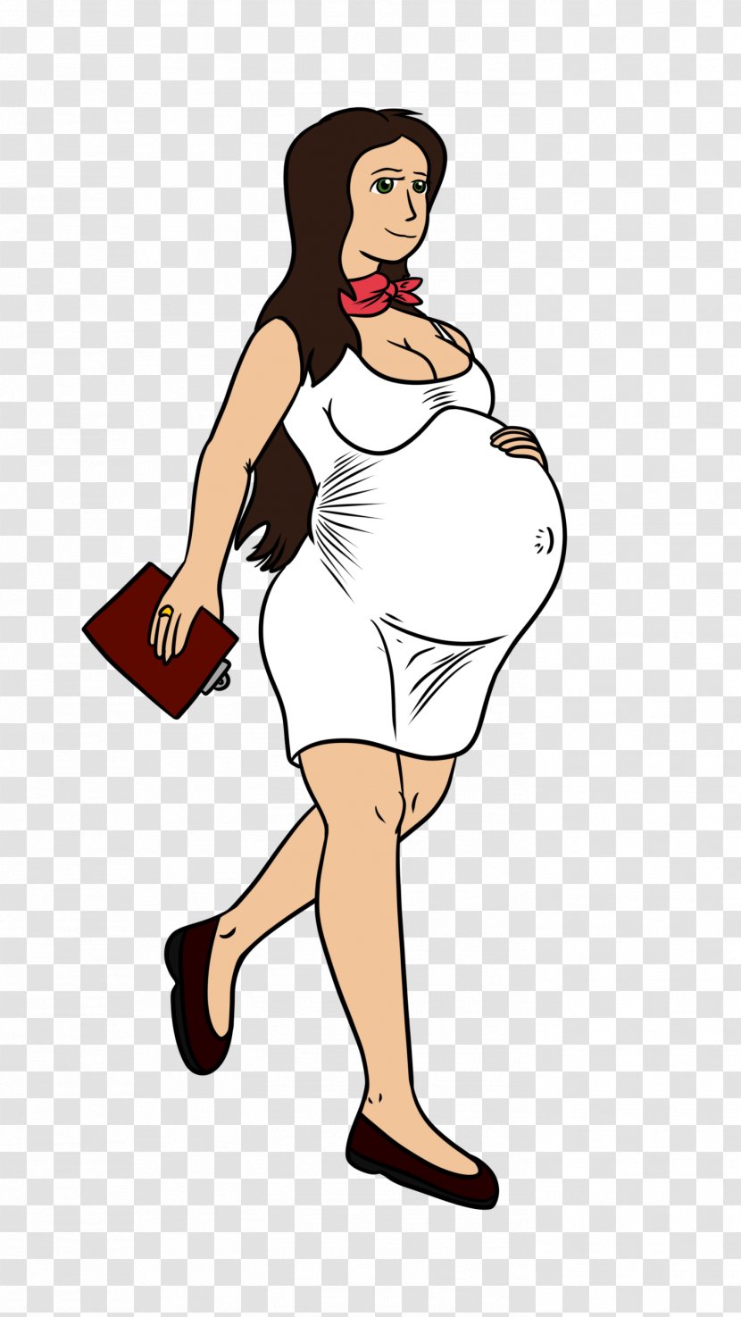 Pregnancy Cartoon - Shoe - Art Style Transparent PNG