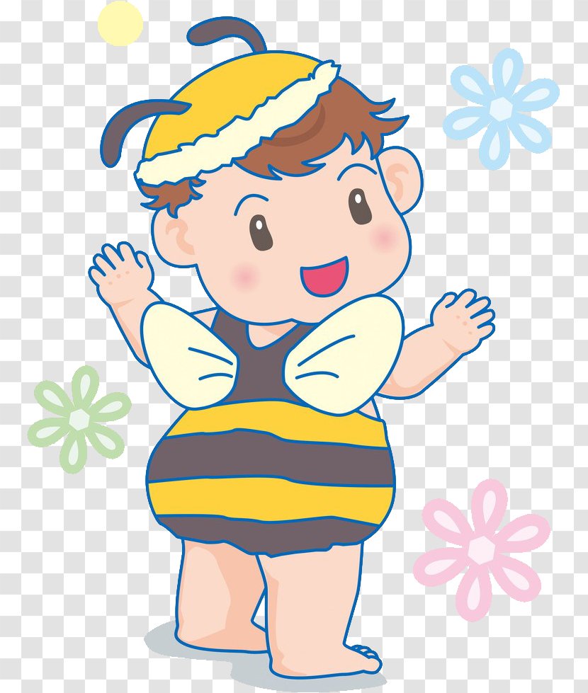 Cartoon Drawing Child Illustration - Tree - Hand-drawn Bee Children Loading Transparent PNG