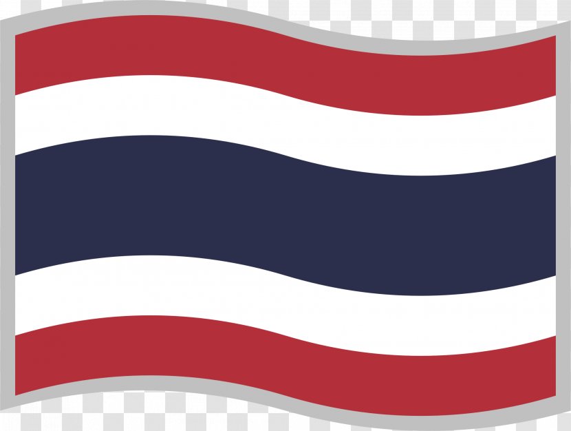 Clip Art Openclipart Flag Of Thailand - National - Siam Border Transparent PNG