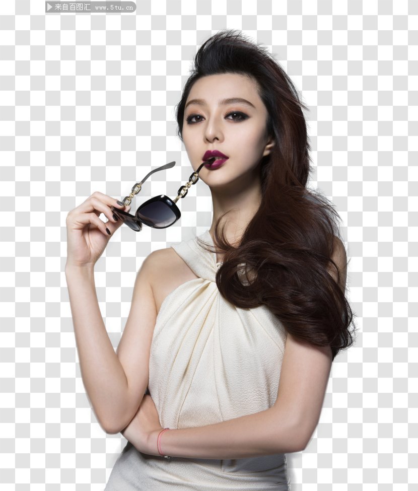 Fan Bingbing Model Fashion My Fair Princess Magazine - Sunglasses Transparent PNG