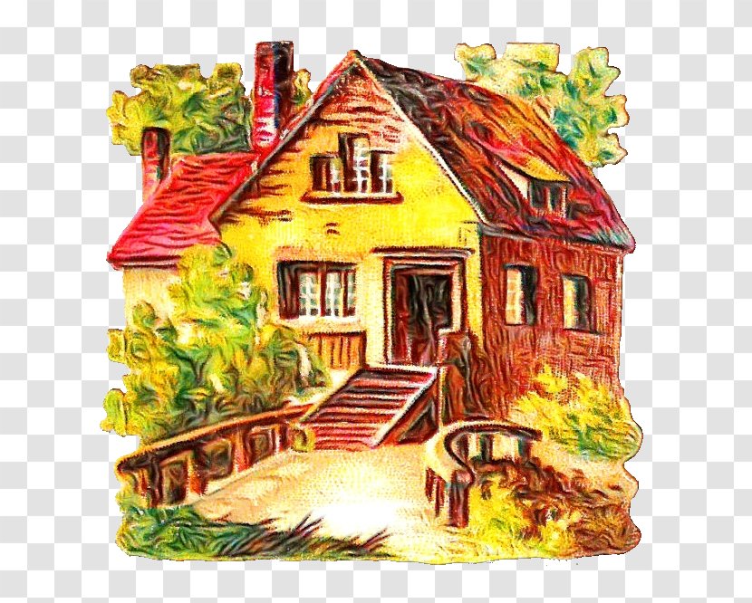 Clip Art House Openclipart Image - Painting - Home Transparent PNG