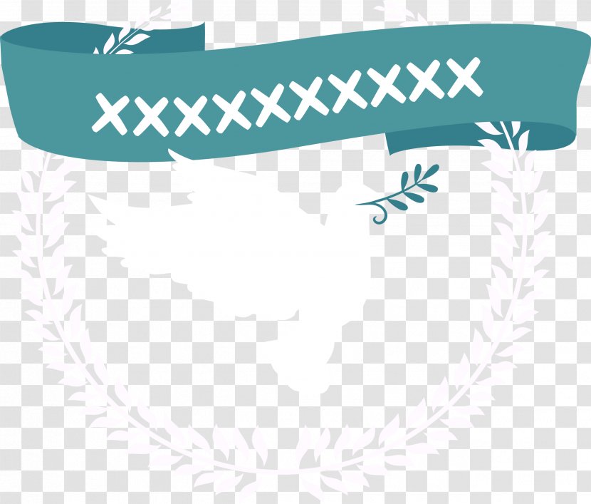 Pigeons And Doves Blue Peace Poster As Symbols - The Ribbon Dove Label Transparent PNG
