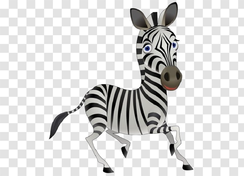 Cartoon Clip Art - Wildlife - Animated Zebra Cliparts Transparent PNG