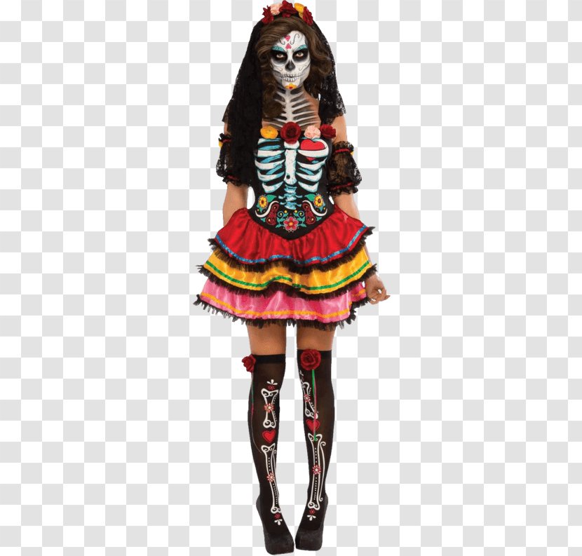 Calavera Costume Day Of The Dead Clothing Dress - Party - Costumes Homemade Transparent PNG